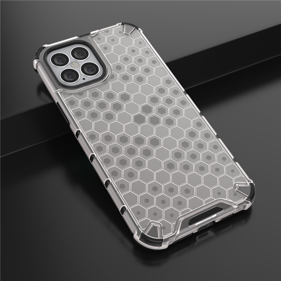 Ốp điện thoại chống sốc họa tiết tổ ong vỏ điện thoại vệ máy ảnh cho For iPhone 12 Mini 11 Pro Max X XR XS Max