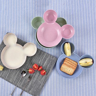 HCM - Khay cơm lúa mì thiên nhiên Mickey cho bé ăn dặm