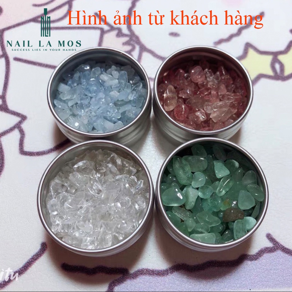 Đá sỏi trang trí móng - đá nails giả thạch anh phong cách Nhật Bản (lẻ hũ)