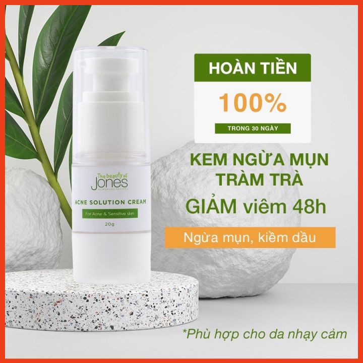 Kem Mụn 🌿 Từ Tràm Trà 🌿 Cho da mụn nhạy cảm 👉 The Beauty of Jones