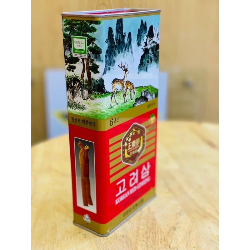 Hồng sâm khô nguyên củ  6 năm tuổi, hộp thiếc cao cấp  (300gr) Hàn Quốc, hsd 2022 | BigBuy360 - bigbuy360.vn
