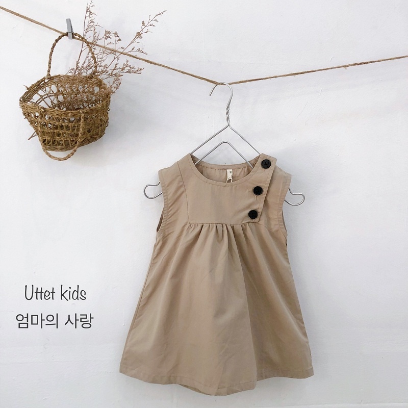 VÁY HÀN CỘC TAY 256 DÀNH CHO BÉ GÁI SIZE 80 ĐẾN 120