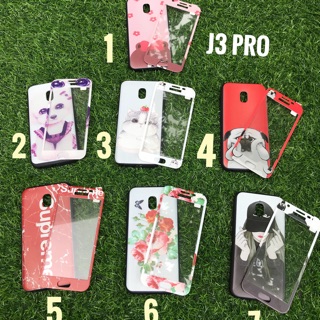 Ốp Samsung J3 Pro 2 mặt (trước dán cường lực sau ốp lưng)