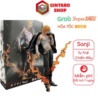 Mô hình One Piece Sanji hình dạng chiến đấu cực ngầu, Mô hình Vinsmoke Sanji chiến đấu đẫm máu GINTARO SHOP