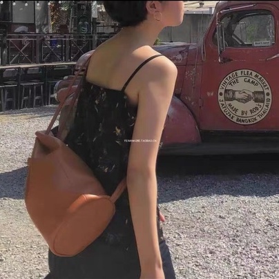 Túi bao tử da  đeo chéo túi rút unisex
