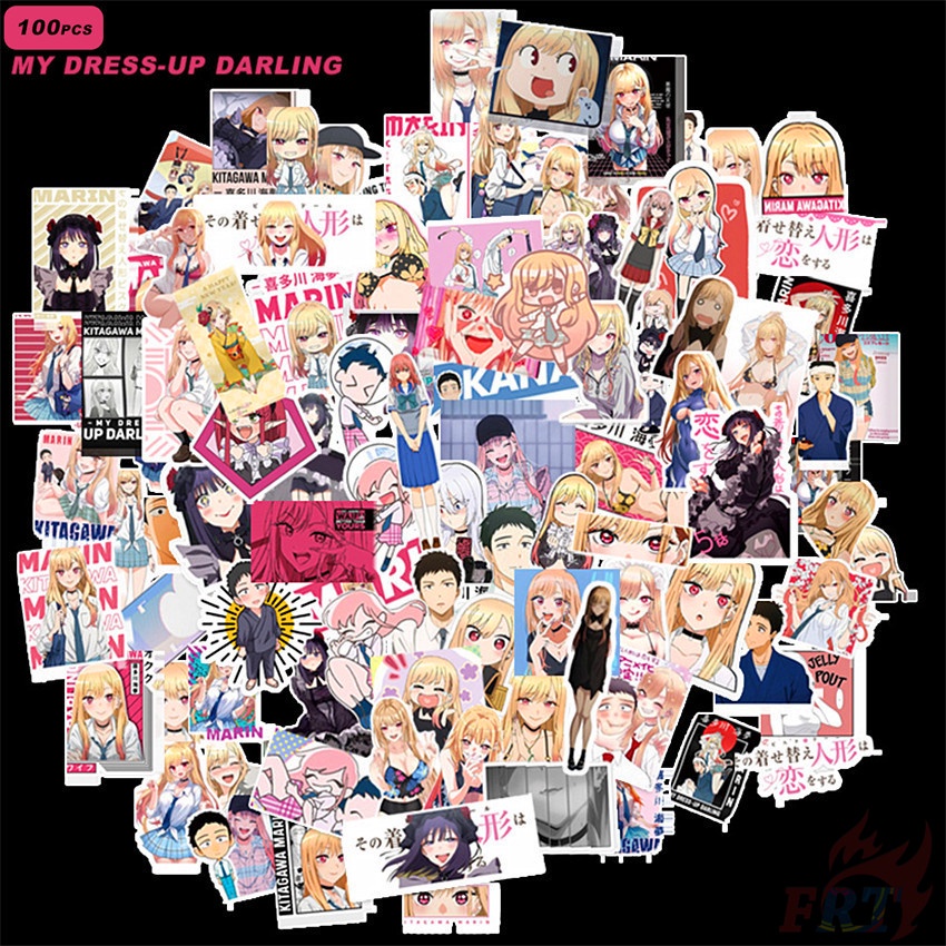 100Pcs/Set ❉ My Dress-Up Darling Series B Stickers ❉ Kitagawa Marin Gojo Wakana Waterproof DIY Fashion Decals Doodle Stickers