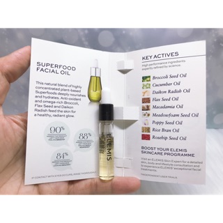 Sanple dầu dưỡng da Elemis Superfood Facial Oil 2ml