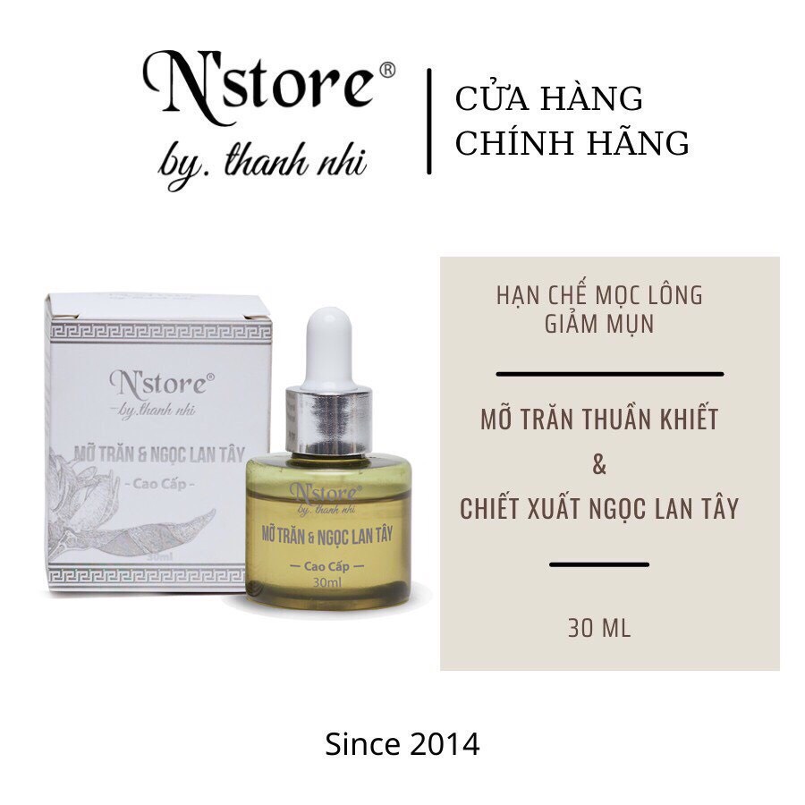 Mỡ Trăn Ngọc Lan Tây N'store triệt lông mặt, nách, bikini, tay chân,...dưỡng da, chấm mụn 30ml | BigBuy360 - bigbuy360.vn