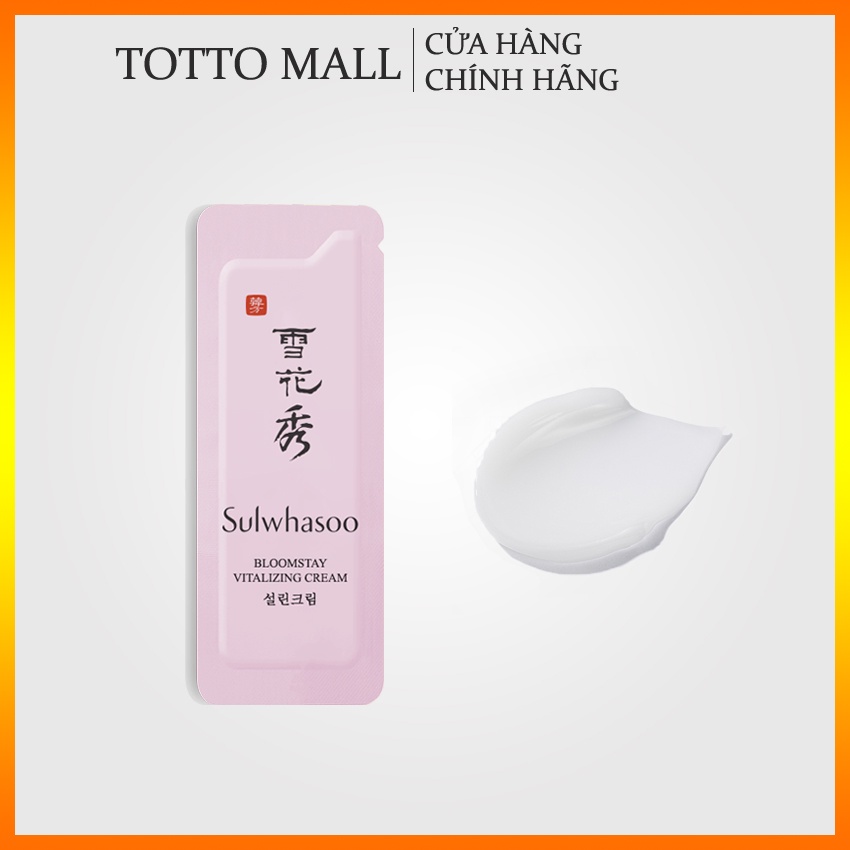 [Date 25 - 30 gói] Kem phục hồi Sulwhasoo Bloomstay Vitalizing Cream - Kem tái tạo da sulwhasoo; Kem hoa mơ Sulwhasoo