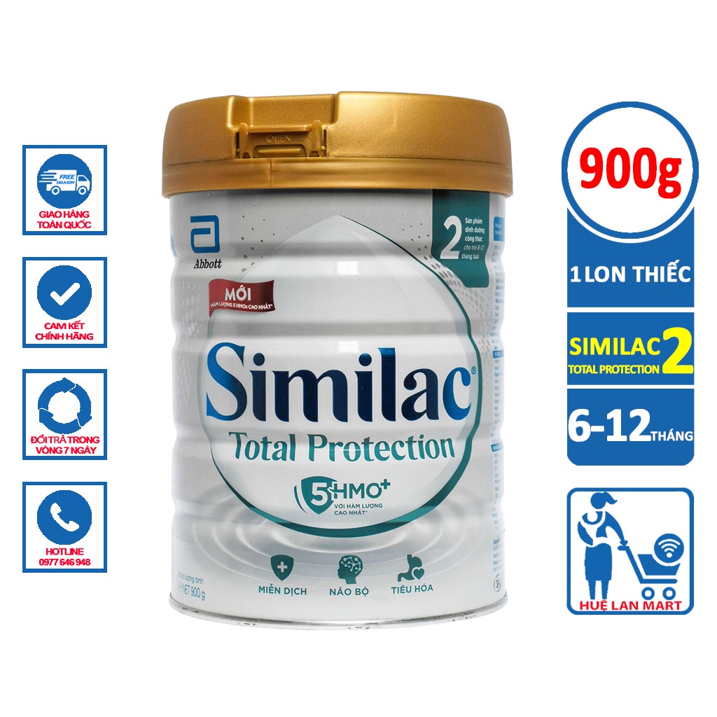 [CHÍNH HÃNG] Sữa Bột Abbott Similac Total Protection Số 2 - Hộp 900g