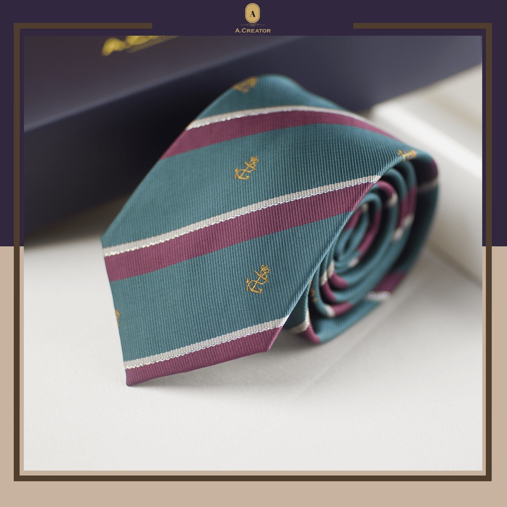 Cà Vạt Cao Cấp, Quà Tặng Nam, Đi Kèm Hộp Đựng, Dành Cho Dân Văn Phòng Chất Liệu Polysilk - Phiên Bản 7cm