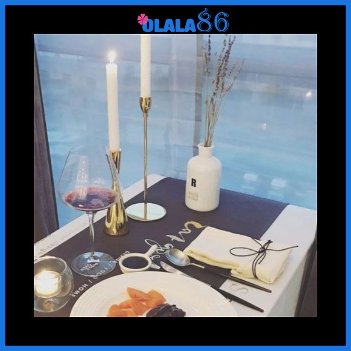 Cặp chân nến để bàn  trang trí tiệc cưới, nhà cửa văn phòng Cổ điển phong cách Châu  Âu OLALA 86