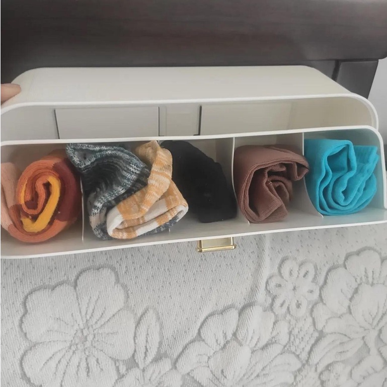 Hộp Đựng Đồ Lót Dạng Ngăn Kéo Gắn Tường Tiện Lợi Tủ quần áo không có lỗ