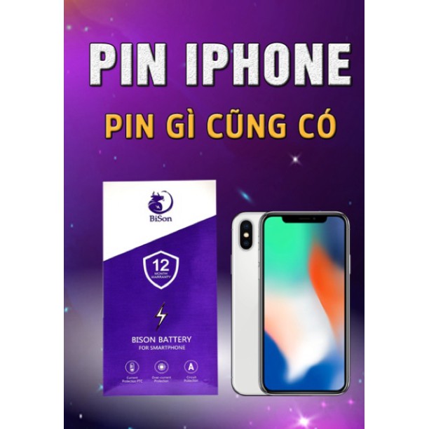 KATIE19 Pin Siêu Bison (Bản Đặc Biệt) - Pin IPhone Dung Lượng Cao - Bảo Hành 12 Tháng