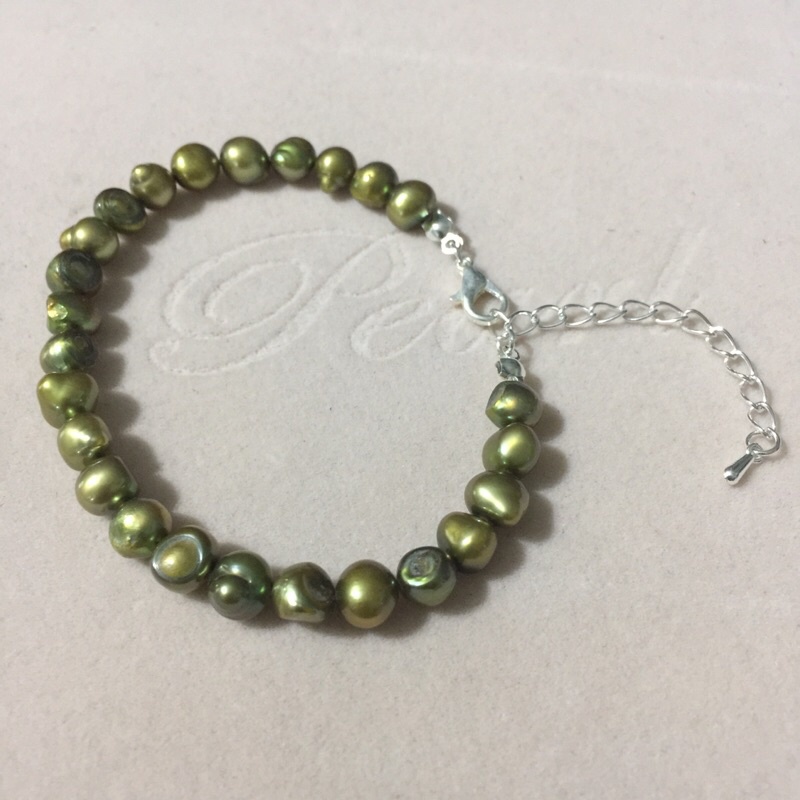 VÒNG TAY TRAI NGỌT HẠT KHÔNG TRÒN 6mm  ms p9