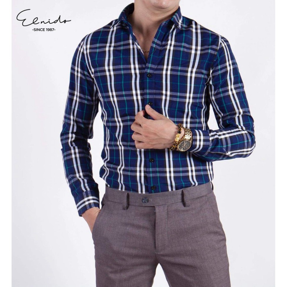 Áo sơ mi nam cổ bẻ họa tiết kẻ phong cách thời trang Hàn Quốc JKT FASHION | BigBuy360 - bigbuy360.vn