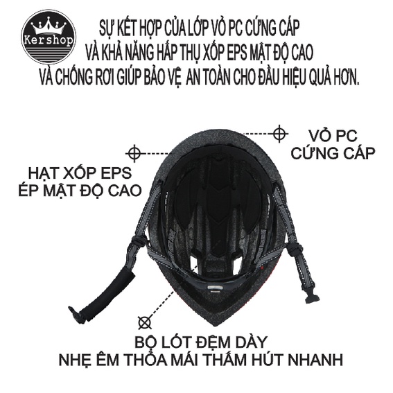 Nón bảo hiểm xe đạp thể thao WINMAX1 kính từ tính nam châm tháo lắp / Mũ bảo hiểm xe đạp thể thao có kính hít NC từ tính