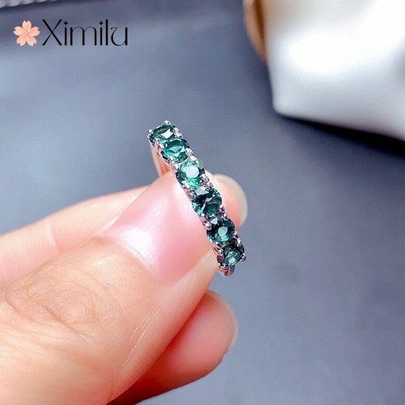 ❤ Nhẫn Hở Mạ Bạc 925 Hình Chim Công Đính Đá Topaz Thời Trang Hàn Quốc Cho Cặp Đôi