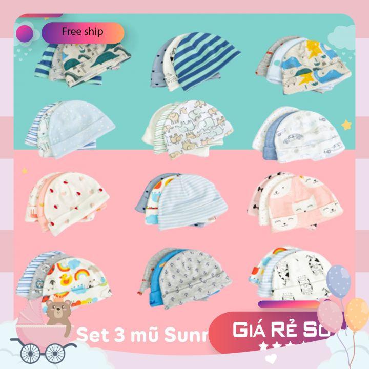 SET 3 MŨ CHO BÉ TRAI VÀ BÉ GÁI HÀNG ĐẸP