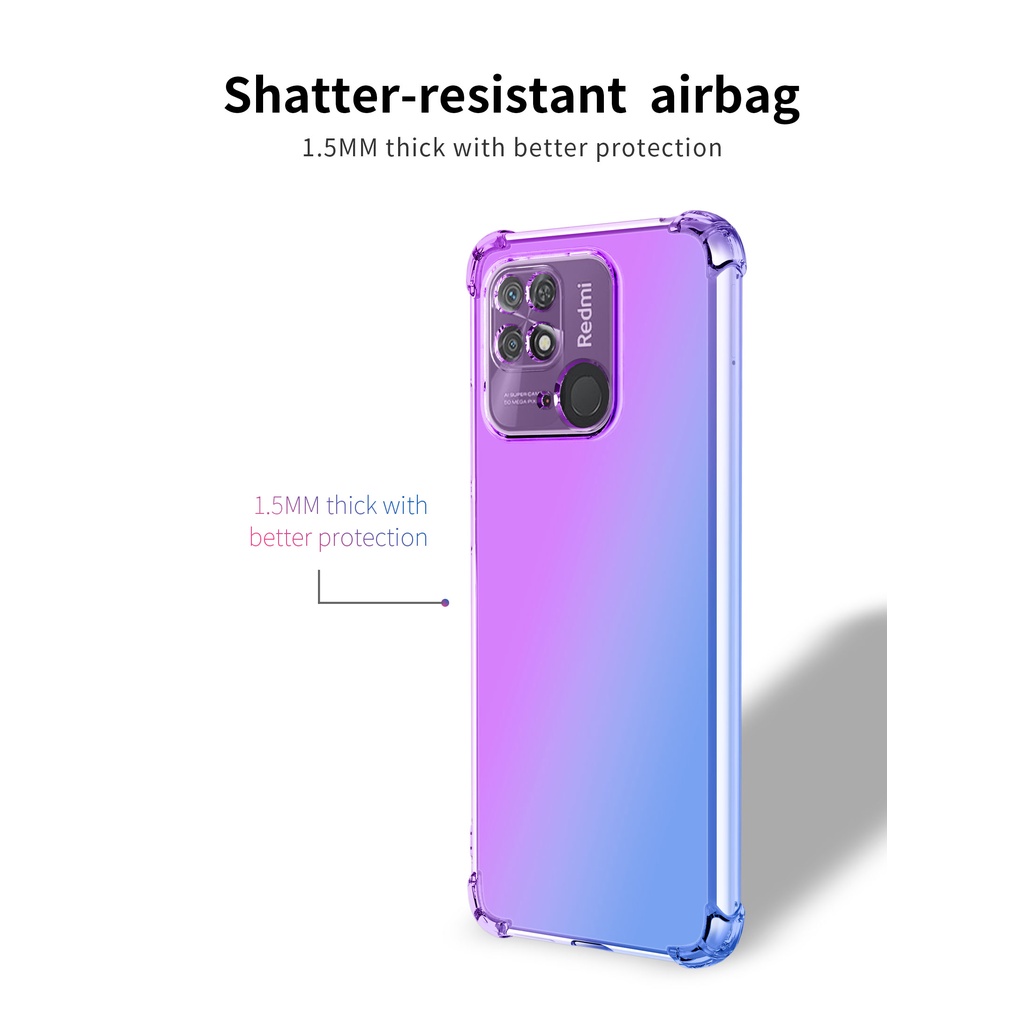 Ốp lưng dẻo đa sắc Redmi 10C / Redmi 12C lồi 4 góc thời trang cao cấp bảo vệ toàn diện