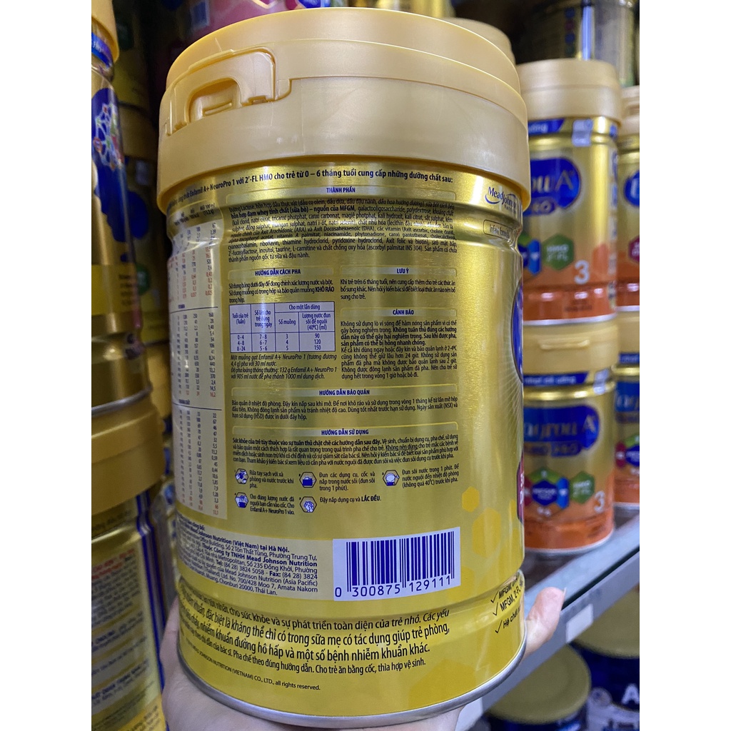 Sữa BỘT Enfamil A+ SỐ 1 830g