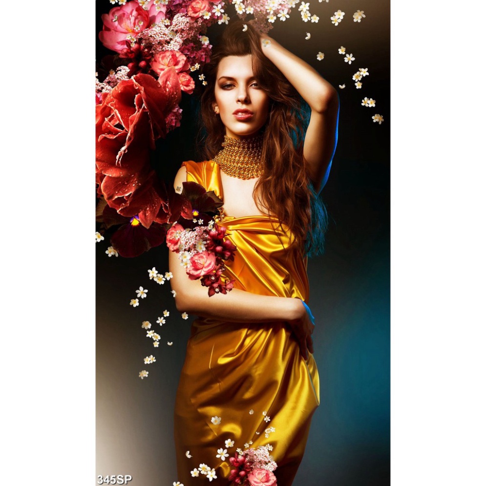 TRANH DÁN TƯỜNG 3D SPA SP345 - TRANH NAIL - PHUN XĂM - SALON TÓC - NỐI MI - YAN SHOP