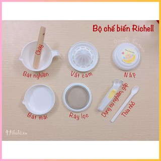 Bộ chế biến ăn dặm Richell Nhật 8 món