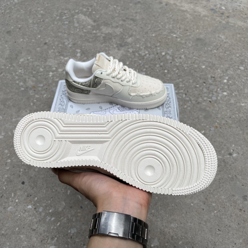 Giày Thể Thao AF.1 Bigassteam cream nam nữ