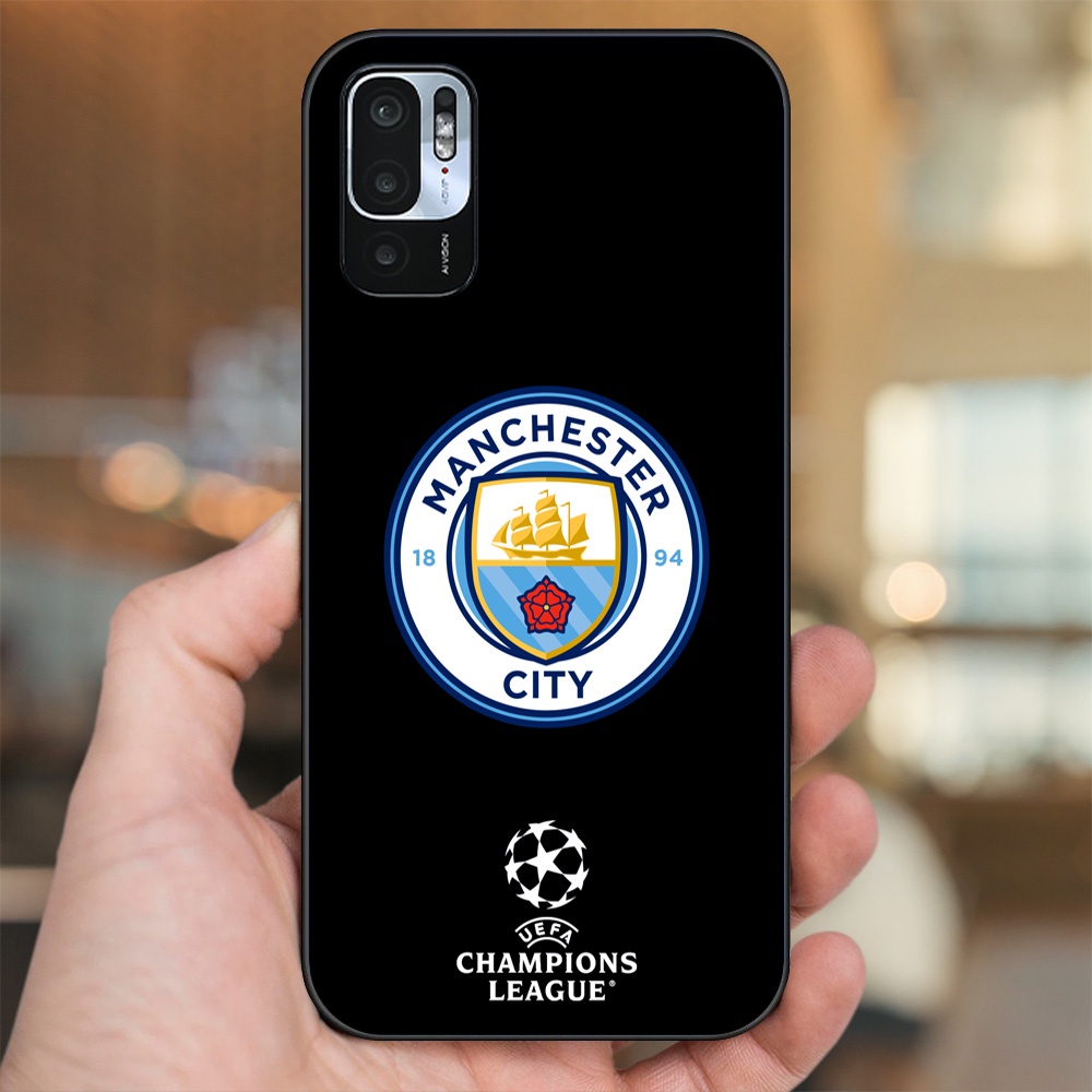 Ốp lưng Xiaomi Redmi Note 10 5G viền đen in hình Manchester City MC