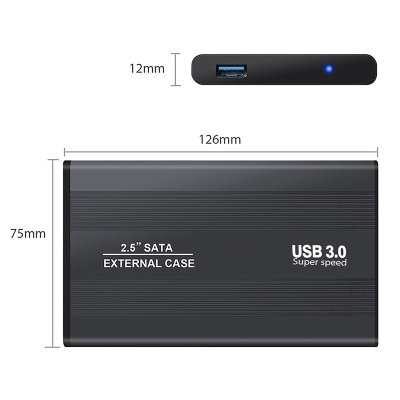 Hộp Đựng Ổ Cứng Ngoài Hdd Usb 3.0 Sata 2.5 &quot;Inch Ốp