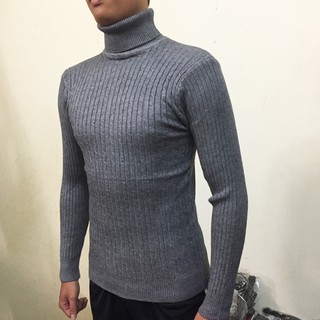 Áo len nam cổ lọ vặn thừng [đủ màu]