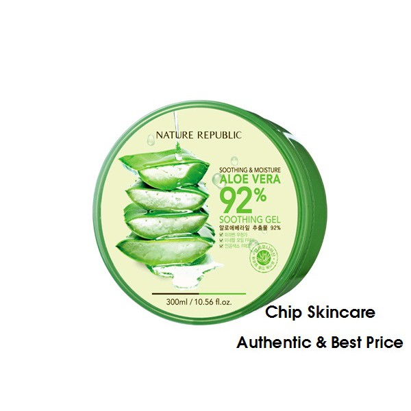 Gel Lô Hội Nature Republic Aloe Vera 92% Soothing Gel - Chip Skincare