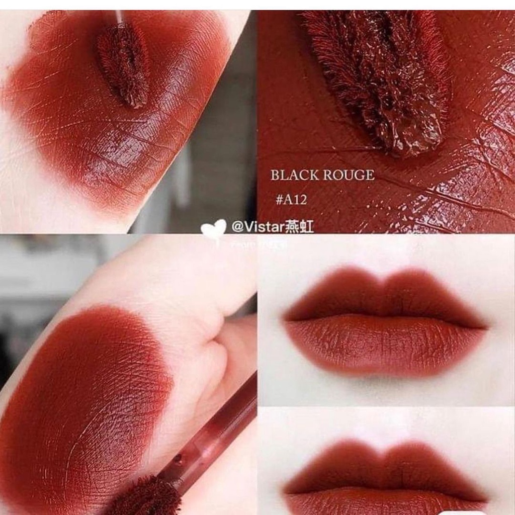 Son Black Rouge A12 - Son Màu Đỏ Nâu Trầm