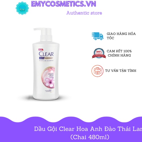 Dầu gội Clear đủ màu Thái Lan (Chai 480ml)