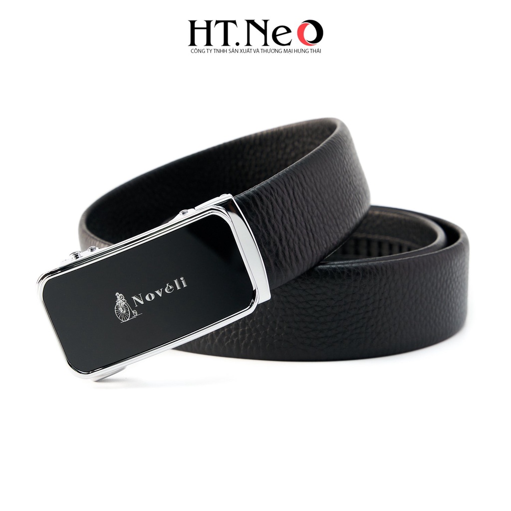 Dây lưng nam da HT.NEO da thật nguyên miếng siêu dẻo dai, thiết kế lịch thiệp nam tính DL06