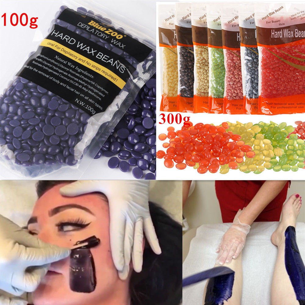 [[SPA HN]] Sáp Wax Lông Hard Wax Beans No strip Hot Film Waxing Hair Removal /100/200/300g