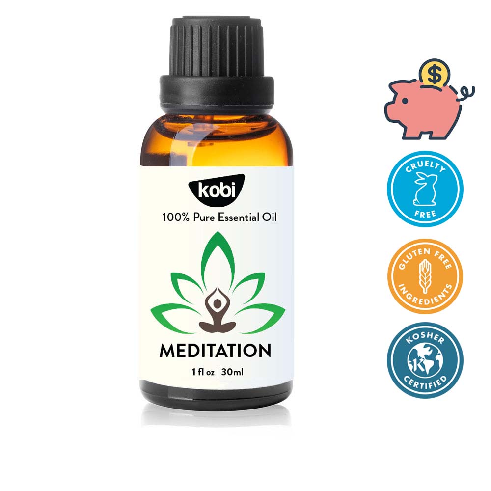 Tinh dầu Kobi Meditation essential oil blend giúp tĩnh tâm, thư thái tinh thần, thở sâu và tập trung tư tưởng -30ml