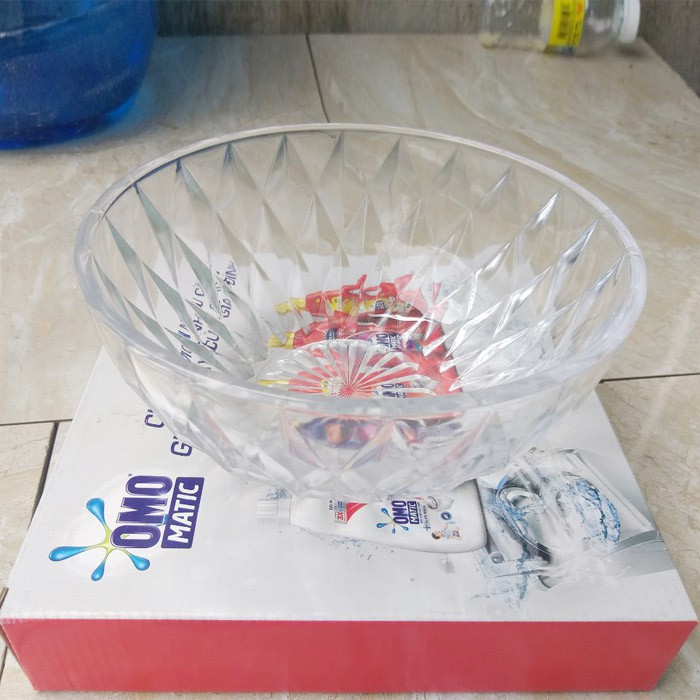 Bát thủy tinh pha lê cách điệu đựng salad, hoa quả tuyệt đẹp