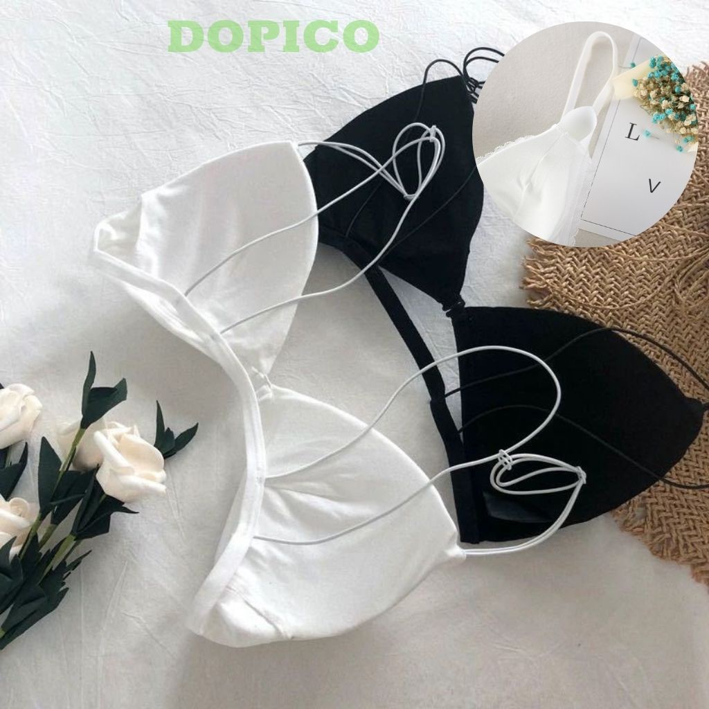 Áo bra nữ 2 dây đẹp cài trước đệm mỏng mặc cực sexy DOPICO B2099