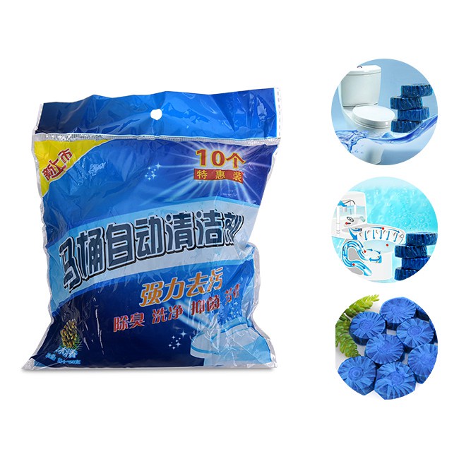 Combo 10 Viên Tẩy Bồn Cầu - Viên Tẩy Toilet An Toàn Sạch Sẽ