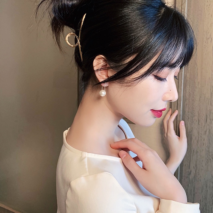 Khuyên tai nữ ngọc trai nhân tạo sang trọng, xinh xắn bông tai đẹp Hàn Quốc