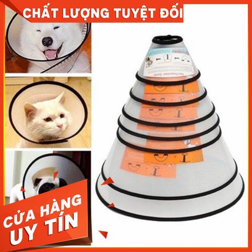 [ free ship ]Loa đeo cổ chống liếm cho chó mèo