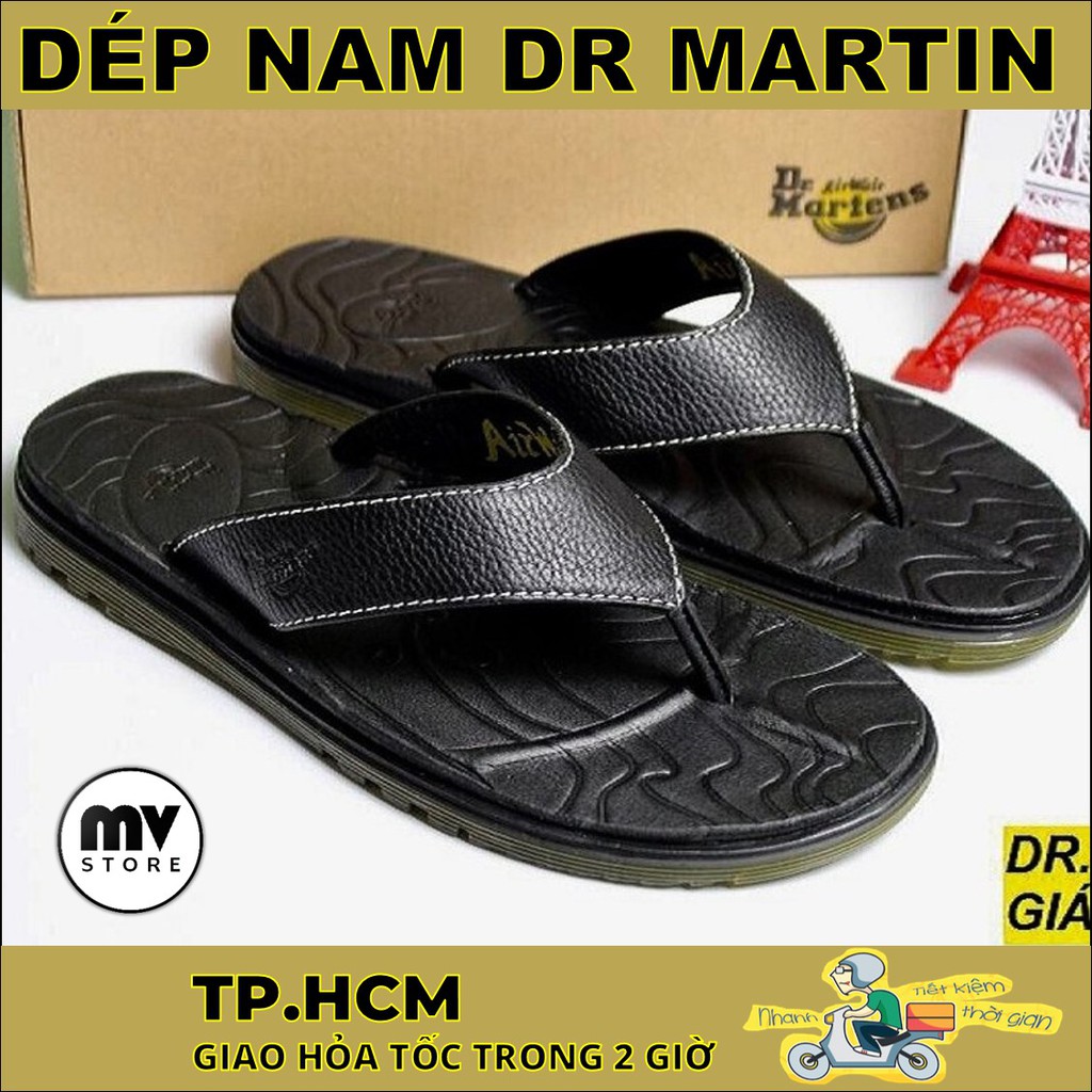 Dép Da Nam Quai Kẹp, Dép Dr.Packer Chính hãng