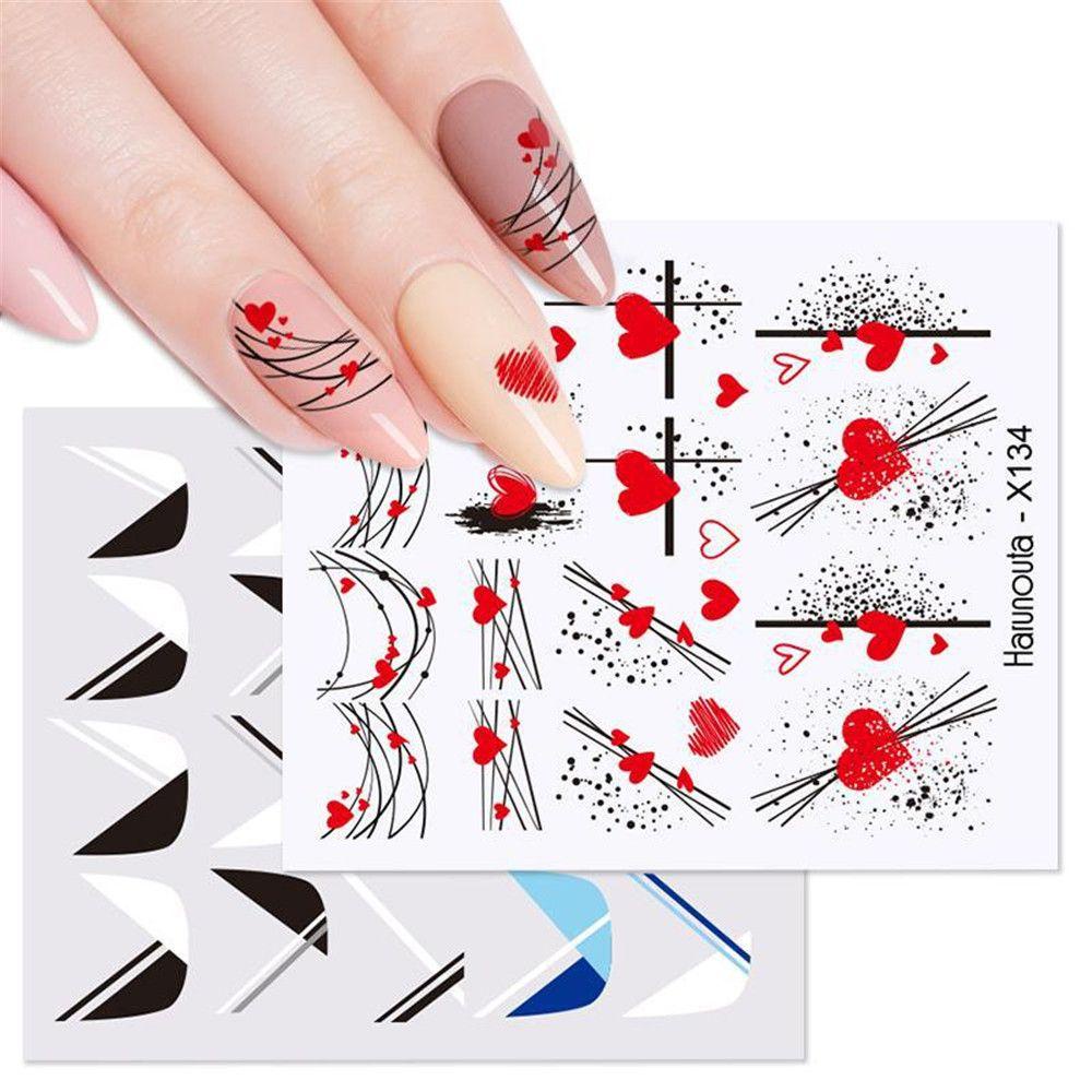 Miếng Dán Trang Trí Móng Tay Họa Tiết Hoạt Hình 3D Xinh Xắn