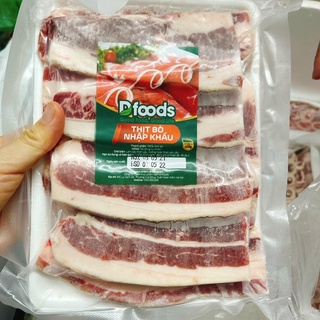 Ba chỉ bò mỹ khay 500gr