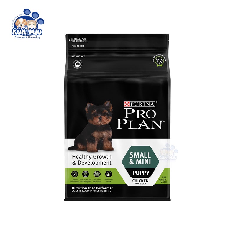 Thức ăn bổ sung sữa đầu cho chó con Proplan Mini giúp tăng đề kháng,tốt cho tiêu hóa,miễn dịch hộp 500g