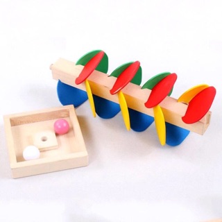 Đồ chơi gỗ: cây thả bi
