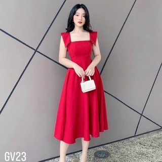 Đầm tiểu thư tay cánh tiên tùng xoè hotgirl