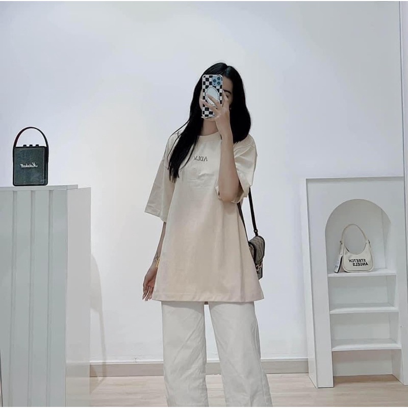 (Hàng Xuất Xịn) Áo .Adlv. màu kem đơn giản trẻ trung