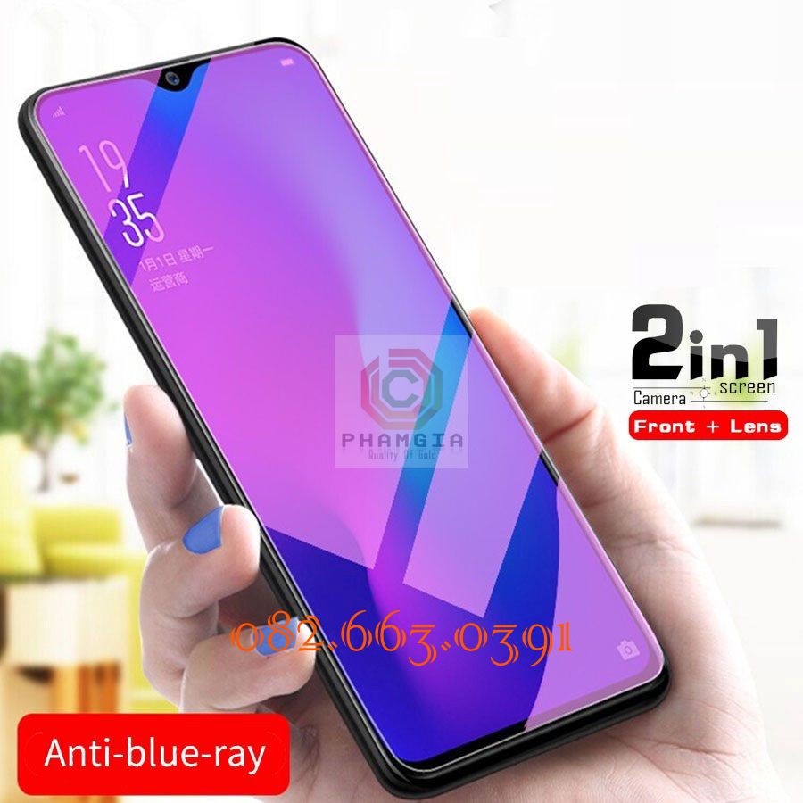 Cường Lực Vivo bảo vệ mắt ánh tím Vivo Y11/Y12/Y13/Y15/Y17/Y3/Y19 nano dẻo